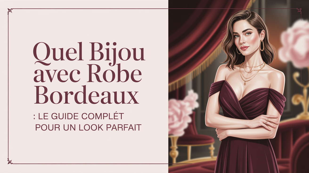 Quel Bijou Avec Robe Bordeaux : Le Guide Complet pour un Look Parfait