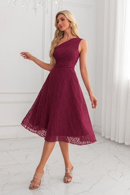 Robe Trapeze Bordeaux