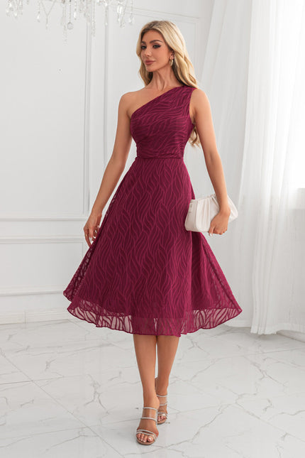 Robe Trapeze Bordeaux - gallery 5