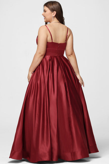 Robe Satinée Élégante Col V Long - gallery 8